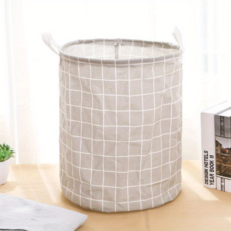 Large Foldable Fabric Laundry Basket - Convenient Clothes and Toy Storage