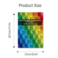 Geometric Patterns Coloring Book for Adults - Perfect Gift for Mindful People