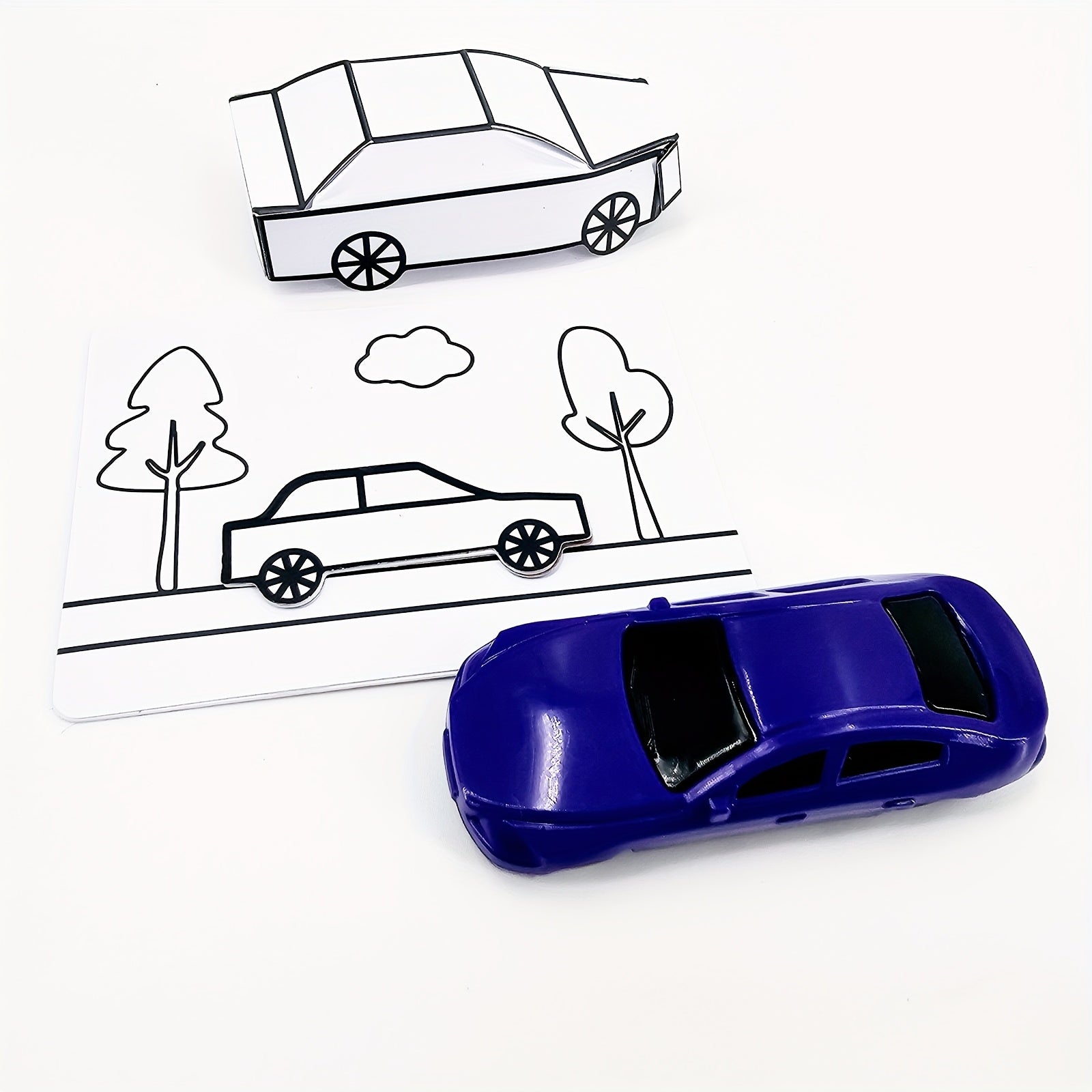 3D Paper Car Illusion Trick Kit for Magicians