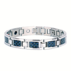 Magnetic Therapy Carbon Fiber Bracelet Stainless Steel Jewelry