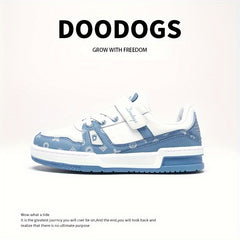 DOODOGS Girl's Street Style Skate Shoes Soft Sole Sneakers
