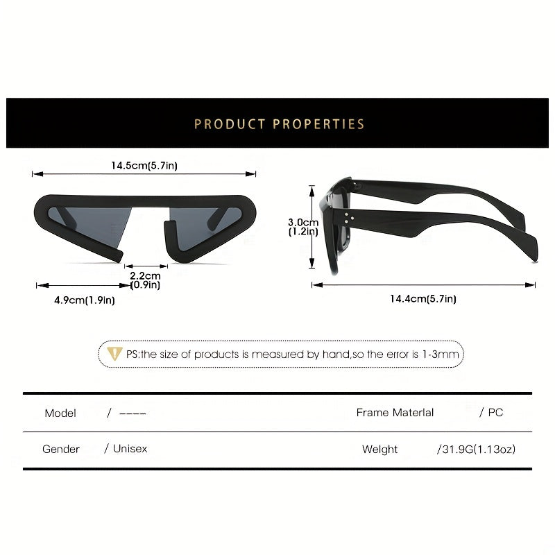 Y2K Triangle Jelly Sunglasses UV400