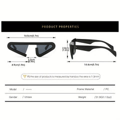 Y2K Triangle Jelly Sunglasses UV400