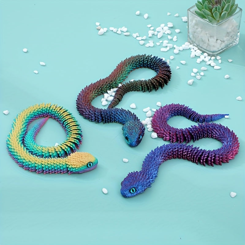 3D Cobra Snake Craft Year Gift Valentine's Gift Random Color Random Eye