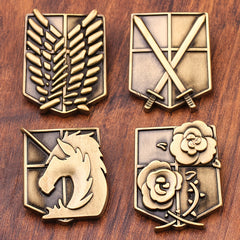 Metal Pins for Men Horse Flower Wings Sword Brooches