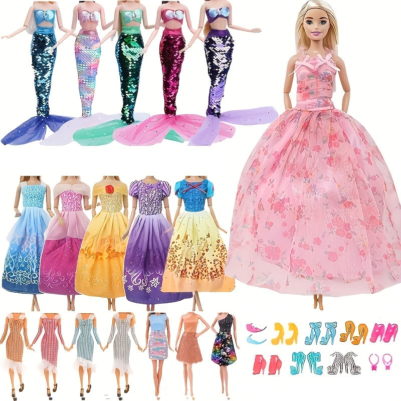 15pcs Fairy Tale Princess Doll Clothing Set for 11.5" Dolls