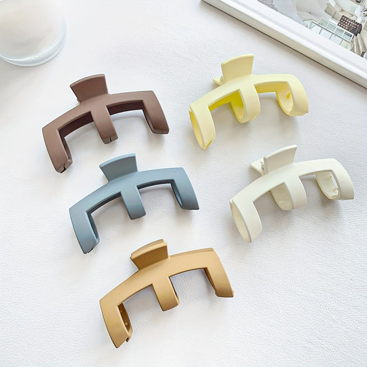 Frosted Hair Claw Nonslip Ponytail Holder Hair Clip