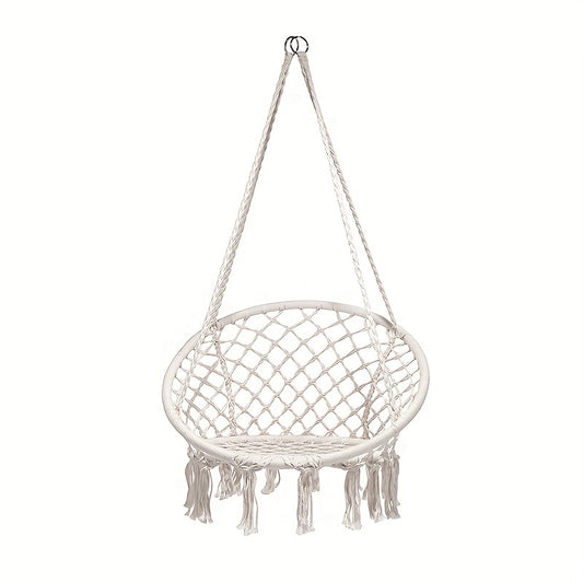 Boho Hammock Swing Chair Tassel Hanging Swing Chair