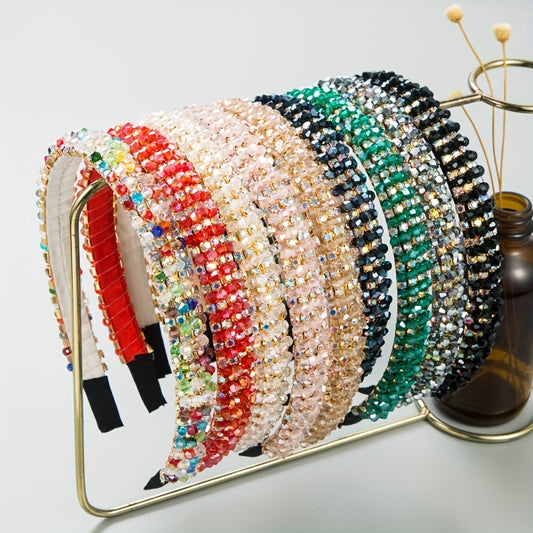 Colorful Beaded Headband Girls Hair Band Headdress