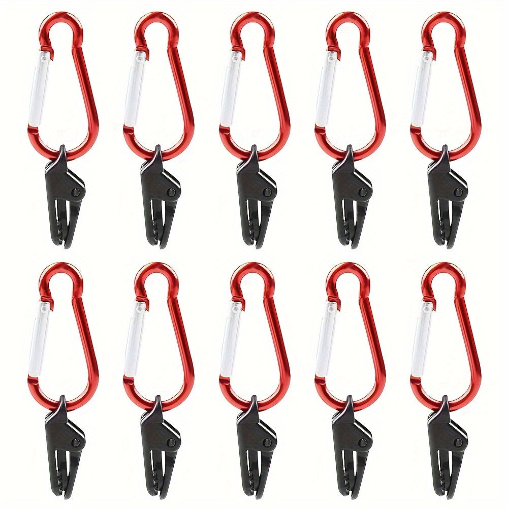 10pcs Windproof Canopy Clips Tent Buckle Tarp Clip Camping Accessories