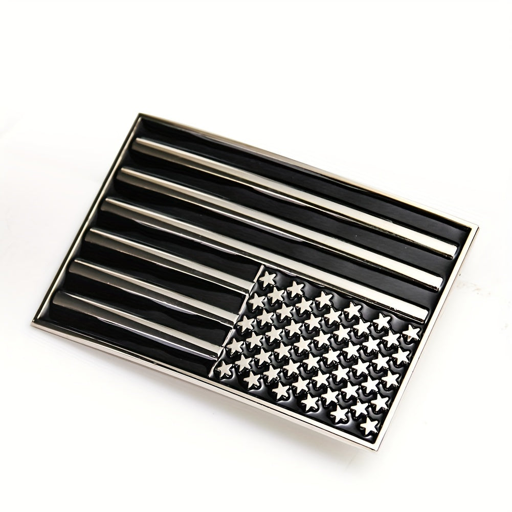 Vintage Flag Enamel Belt Buckle 1.57" Wide Jeans Accessory for Men
