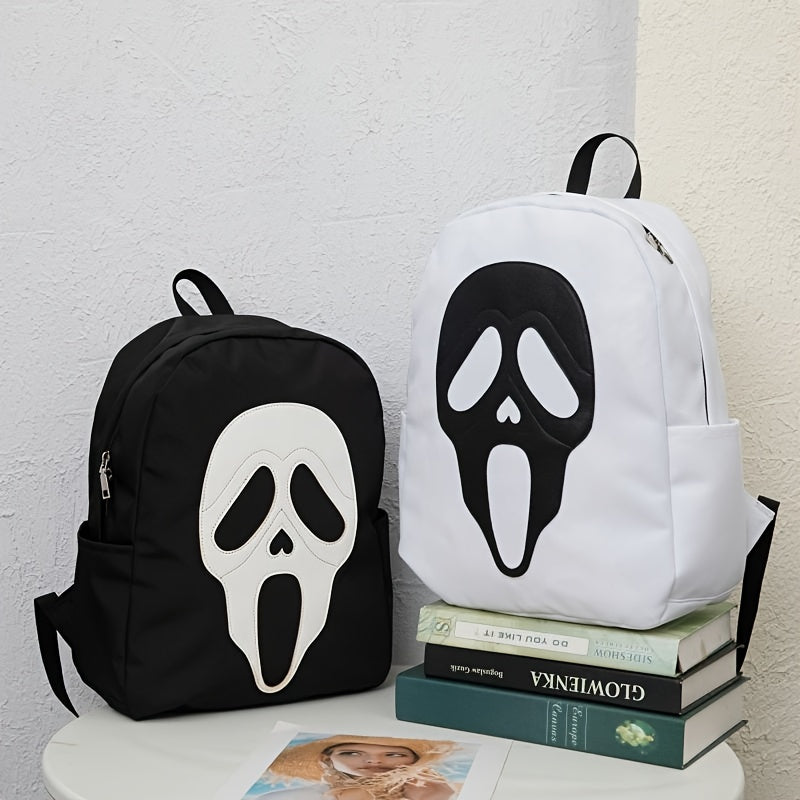 Ghost Skull Backpack Funny Halloween Party Daypack Travel Schoolbag