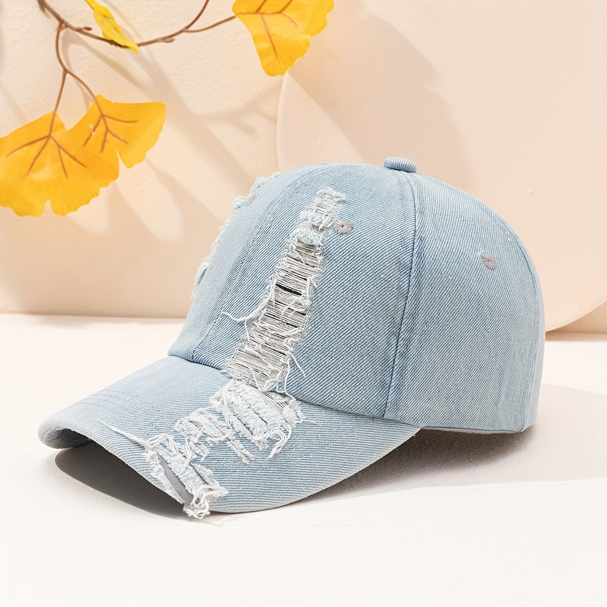 Retro Cowboy Ripped Baseball Cap Outdoor Sunshade Hat
