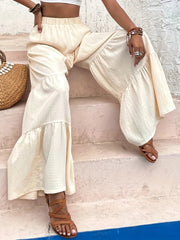  High Rise Wide Leg Trousers