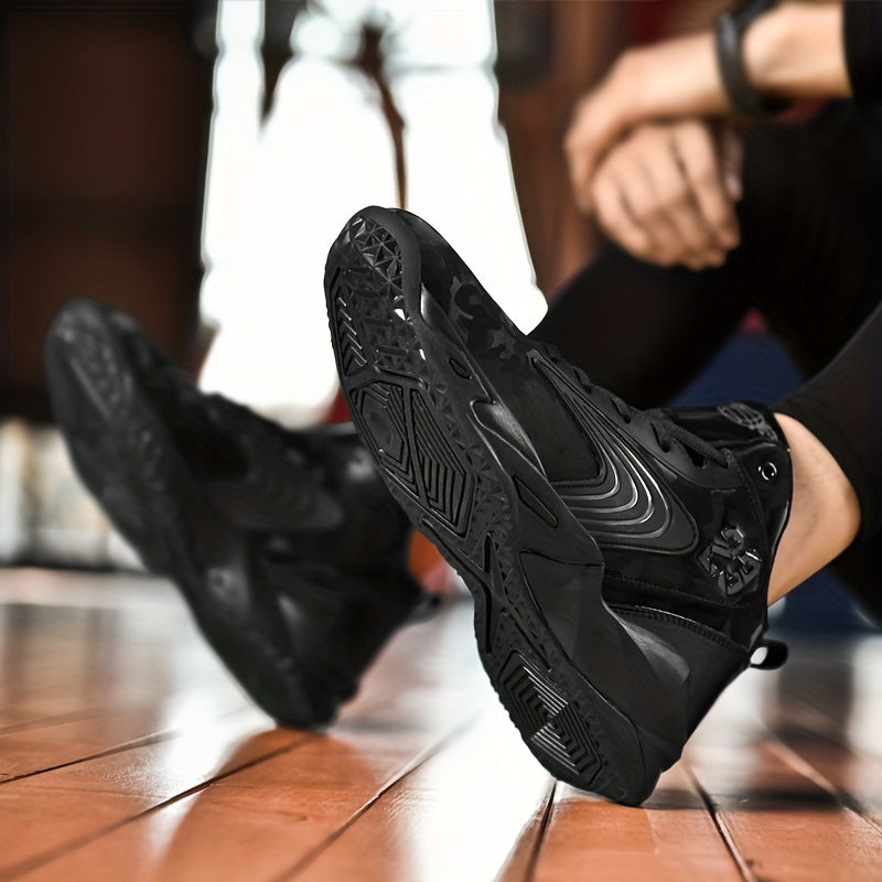 Men's Lace Up Basketball Sneakers - Assorted Colors