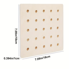 Colorful Wooden Rope Threading Game for Kids