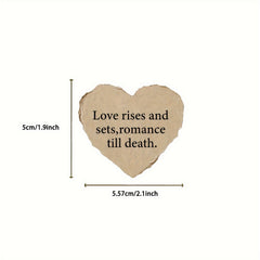 50pcs Heart Shaped Quotes Stickers for Laptop Helmet Luggage Journal