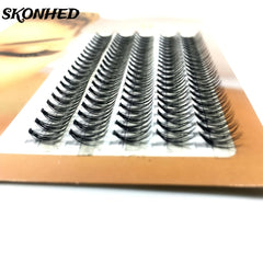 SKONHED 5Rows Individual Lashes Natural Soft Thick Cluster False Eyelashes