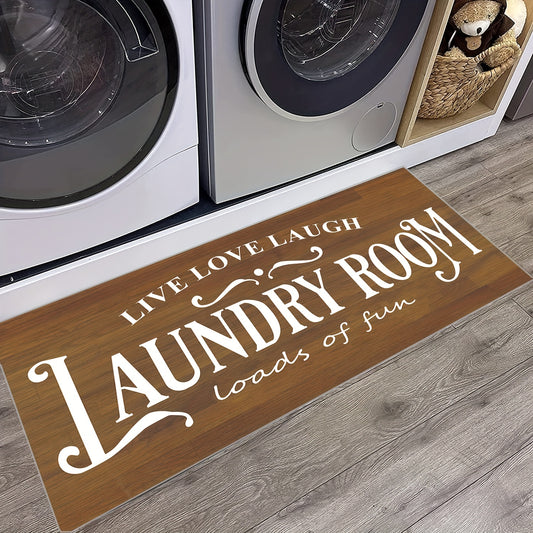Farmhouse Laundry Room Rug Bathroom Decor Mat