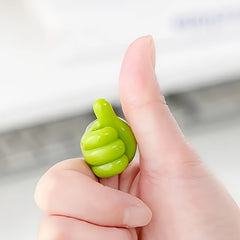 20pcs Hand Shaped Rubber Hooks for Cable Organization