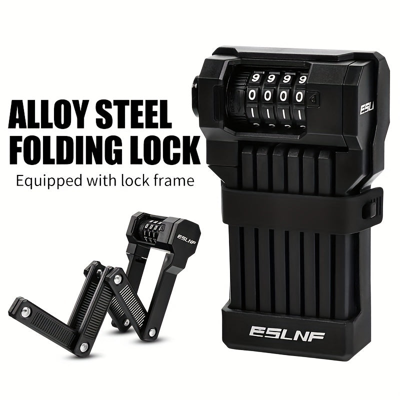 Folding Combination Lock Bike Anti Theft Accessory