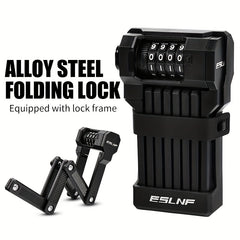 Folding Combination Lock Bike Anti Theft Accessory
