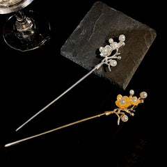 Metal Vintage Hairpin Faux Pearl Hair Stick Hairpin