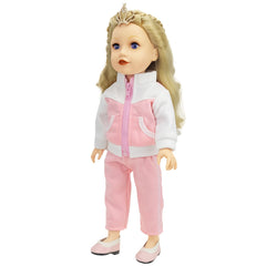 Doll Outfit Set 43 Doll Clothing Two Piece Set Pink