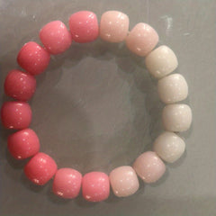 Pink Buddha Beads Bracelet Ice Beaded Wen Play Head Rope Dual purpose
