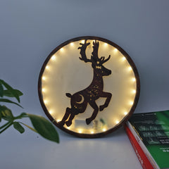 Retro Wooden LED Creative Wall Decoration Light