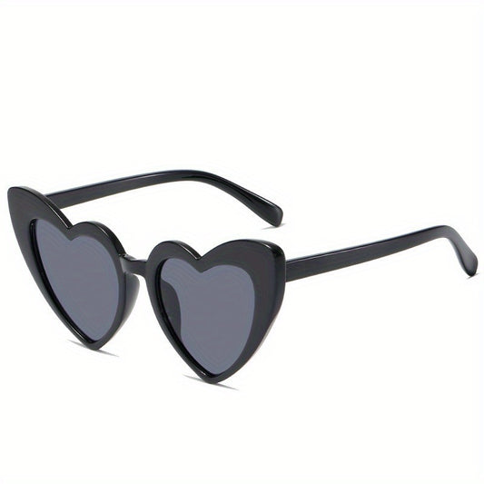 Heart Frame Sunglasses Gradient Lens Glasses Costume Party Beach