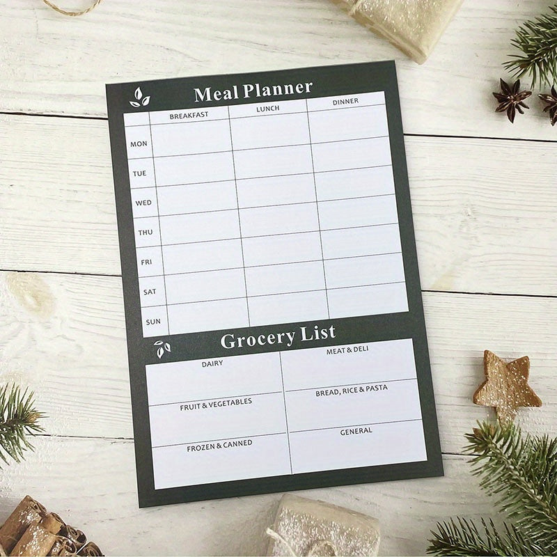 Home Advantage Weekly Meal Planner & Grocery List Notepad