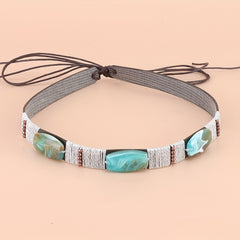 Boho Turquoise Tassel Hat Band Western Style Cowboy Cowgirl Hatband