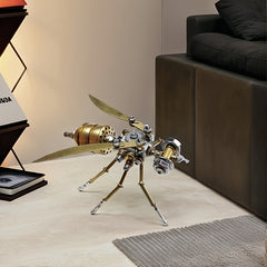 Steampunk Bumblebee Metal Puzzle DIY Assembly Model Kit Golden Insect