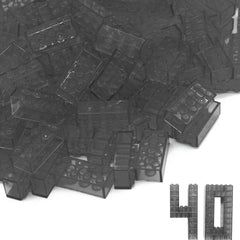 40pcs 2x4 High Brick Small Particle Building Blocks ABS Material