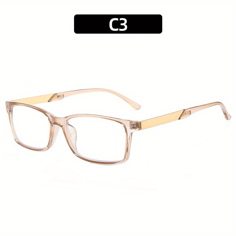 Light Blocking Reading Glasses Classic Jelly Square Anti Eyestrain