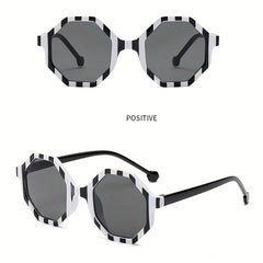 Kids Striped Sunglasses UV400 Protection
