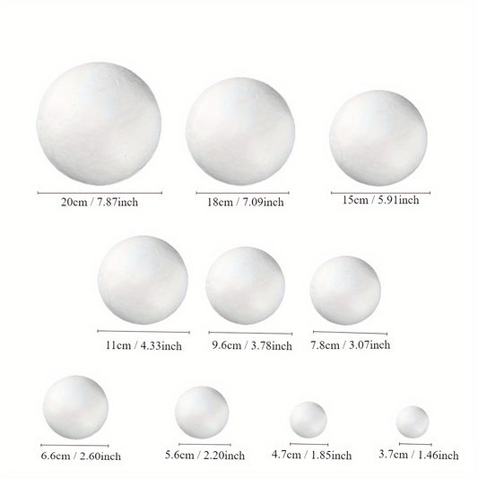 Foam Ball Snowman DIY Kit Christmas Craft Polystyrene Balls Arts Crafts