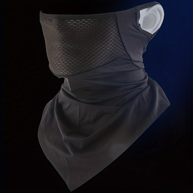 Ice Silk Sunscreen Riding Ear Hanging Ear Mask Breathable Mesh