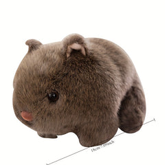Soft Plush Hamster Toy Gray & Fur with Eyes Gift for Birthdays Holidays