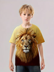 Kids Lion Graphic T shirt Active Breathable Tee