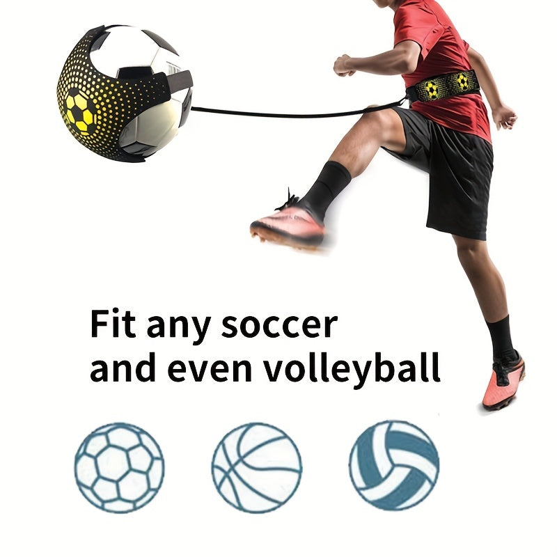 Football Kick Trainer Adjustable Elastic Soccer Ball Auxiliary Fitness Equipment