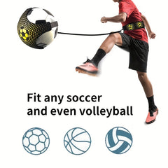 Football Kick Trainer Adjustable Elastic Soccer Ball Auxiliary Fitness Equipment
