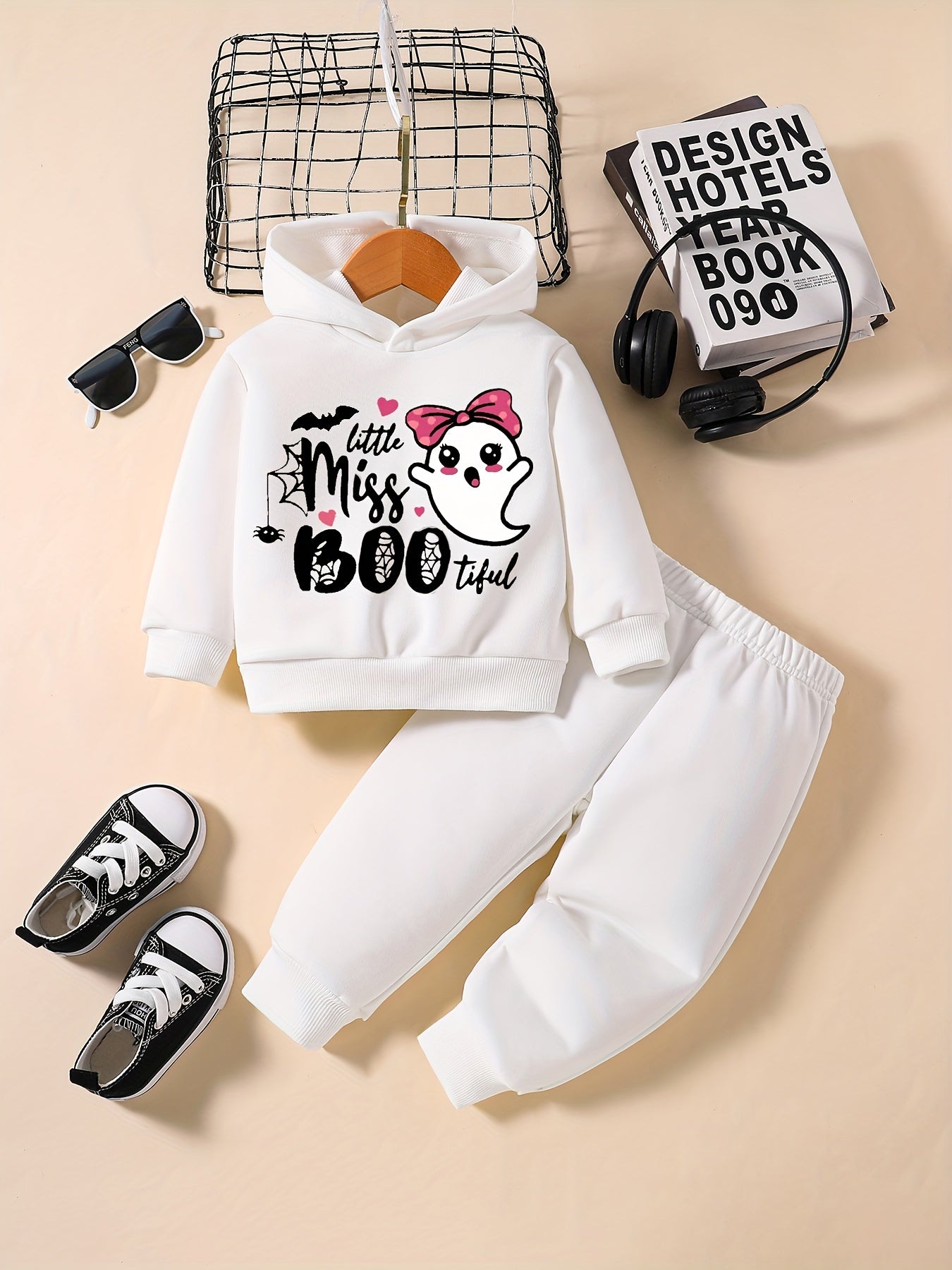 Baby Girl Ghost Halloween Party Sweatshirt Pants Outfit