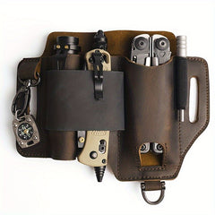 Leather Tool Case Pouch for Outdoor Camping