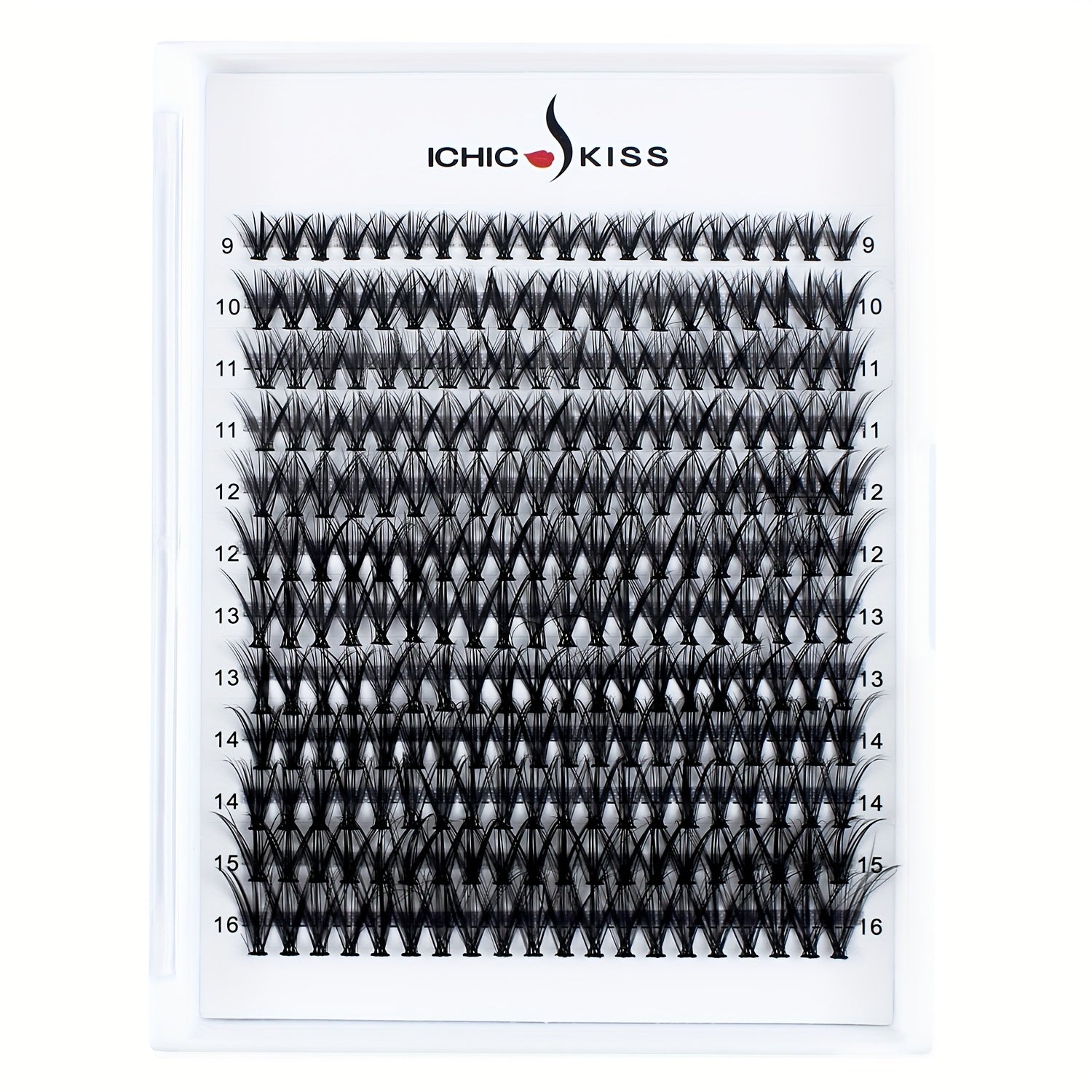 240pcs Cluster Lashes D Curling Long Individual Lashes Faux Mink False Eyelashes