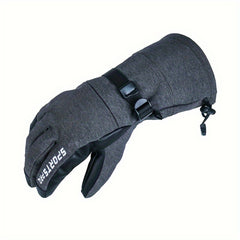 Waterproof Touch Screen Warm Skiing Gloves Unisex Winter with Hidden Pockets
