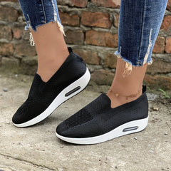 Women's Air Cushion Sock Shoes Slip On Knit Shoes