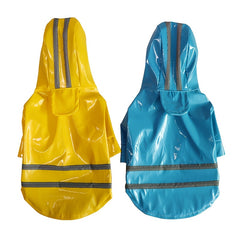Pet PU Raincoat For Small Medium Dog Puppy Reflective Waterproof