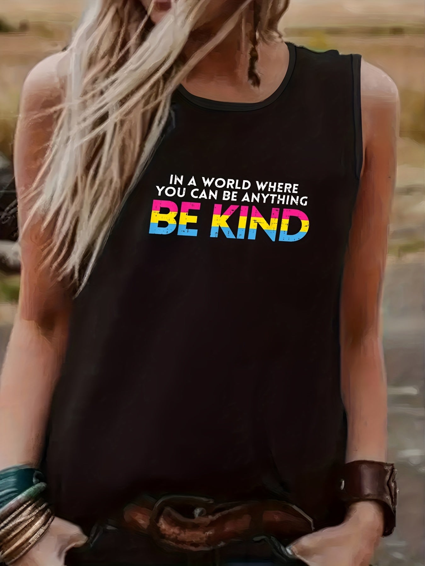  LGBT Casual Tank Top Women's Plus Graphic Print Funny Tank Top